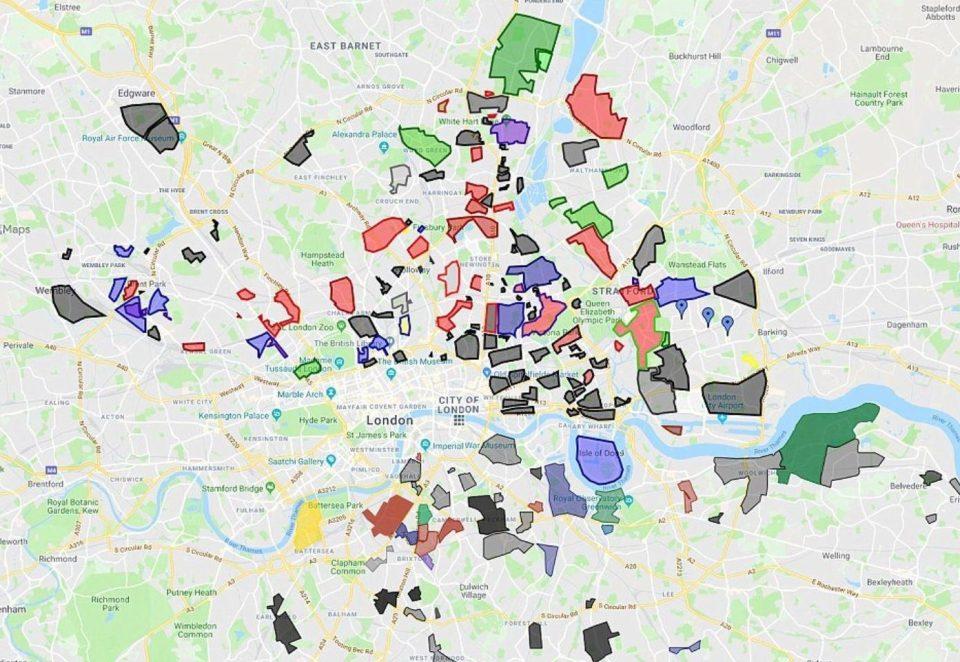  This map shows the patchwork of violent gangs bringing carnage to the streets of London