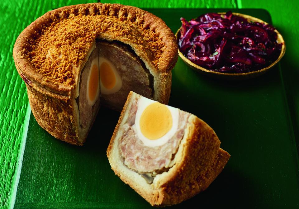  Morrisons' Scotch Egg Pie is really just a Gala Pie with a different name but it comes with a breadcrumb topping just like a Scotch Egg