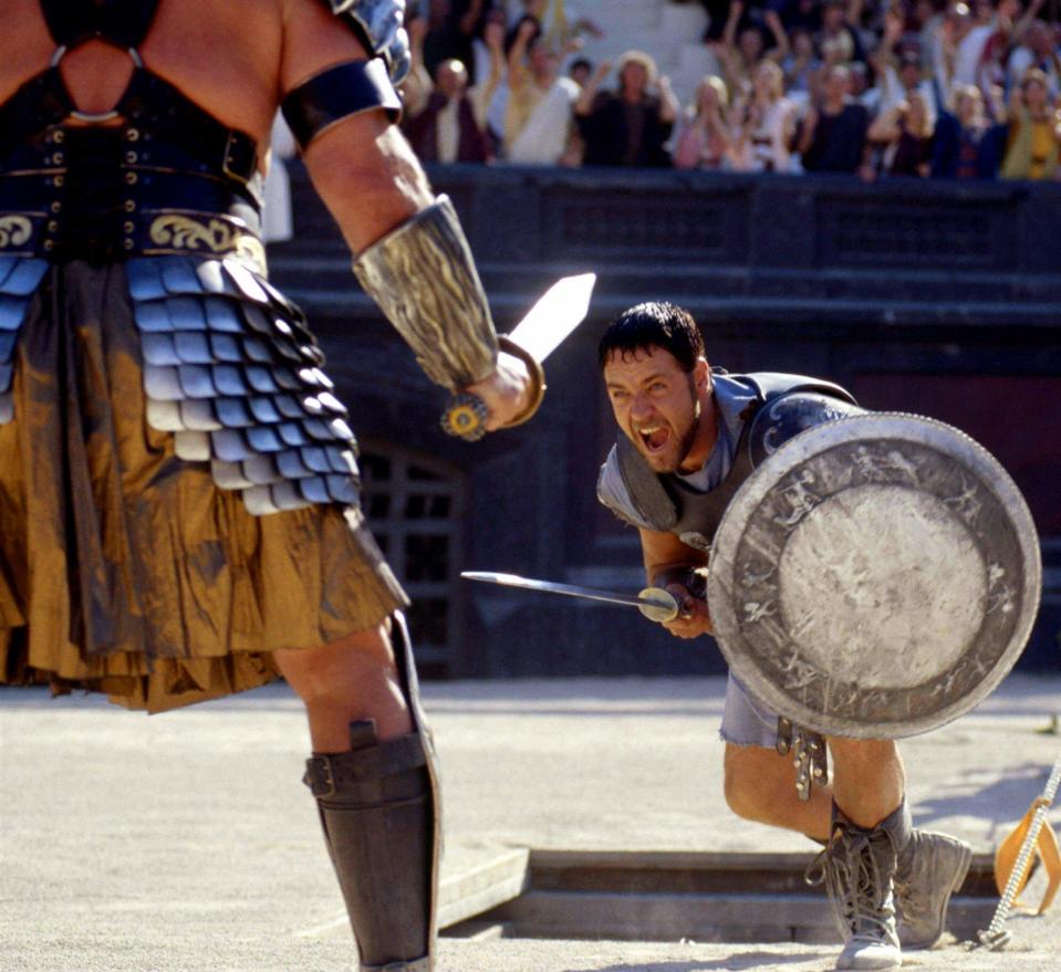  The cyclist reveals he cried while watching 'Gladiator' starring Academy award winner Russell Crowe