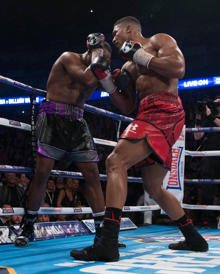  Anthony Joshua beat Dillian Whyte in 2015 in a pro fight but the result was reversed in the amateurs