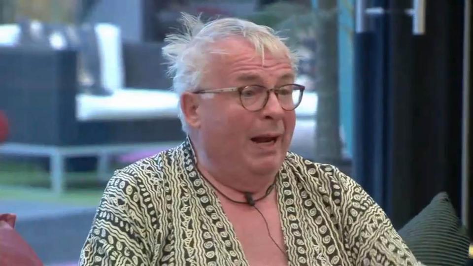  Biggins' time in the CBB house was abruptly cut short