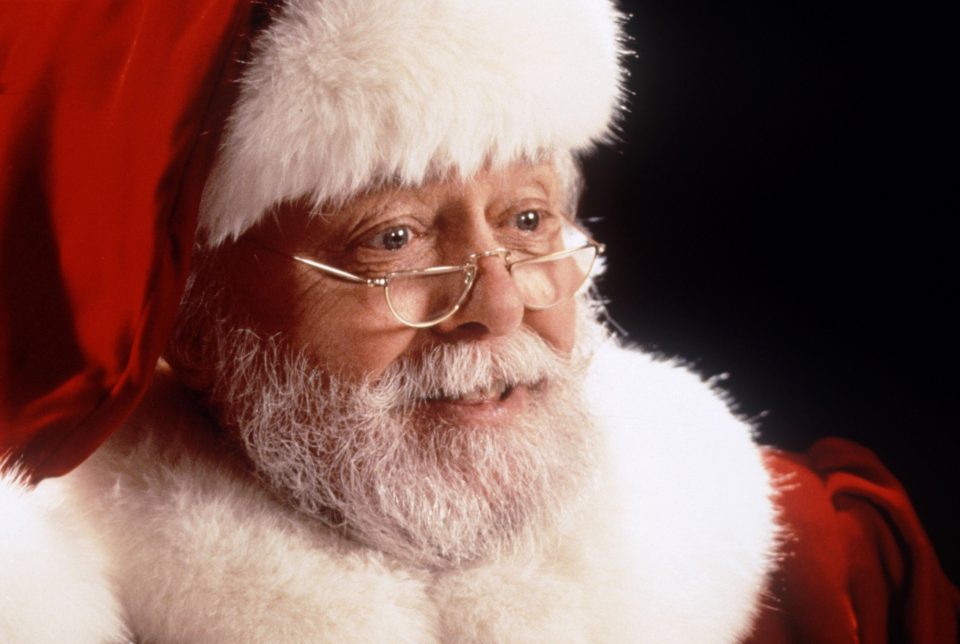  Richard Attenborough has been voted the nation's favourite Santa