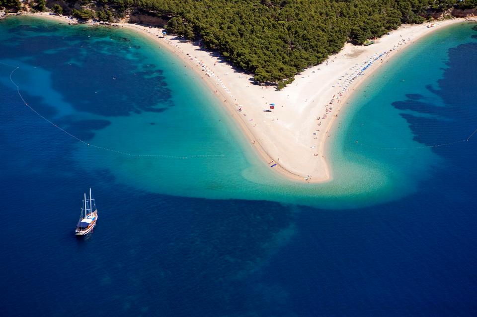  The beautiful Croatian beach of Zlatni Rat is completely unique in its shape