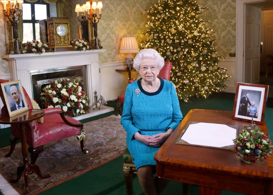 The Queen regularly does her Christmas Day speech in front of her sumptuous tree