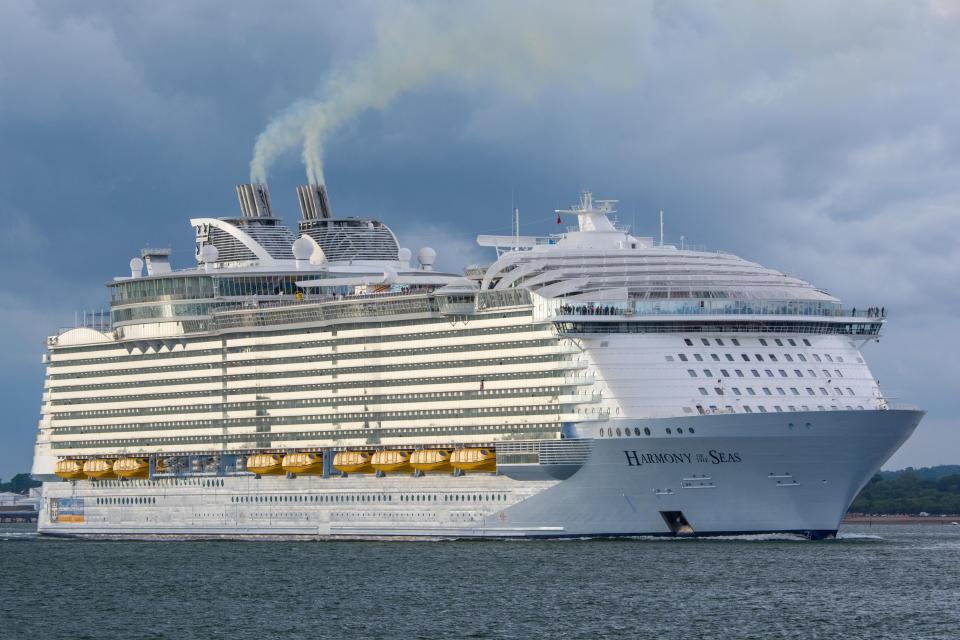  The Harmony of the Seas, based in Florida, is on a seven-night Christmas cruise of the Caribbean