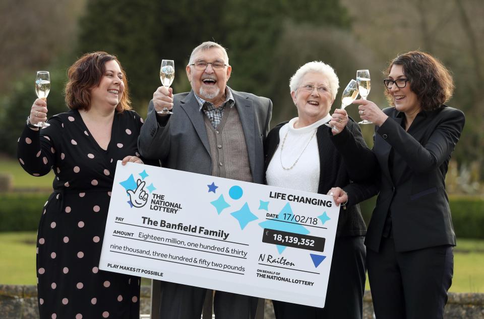  The Banfield family are deserving Lotto winners