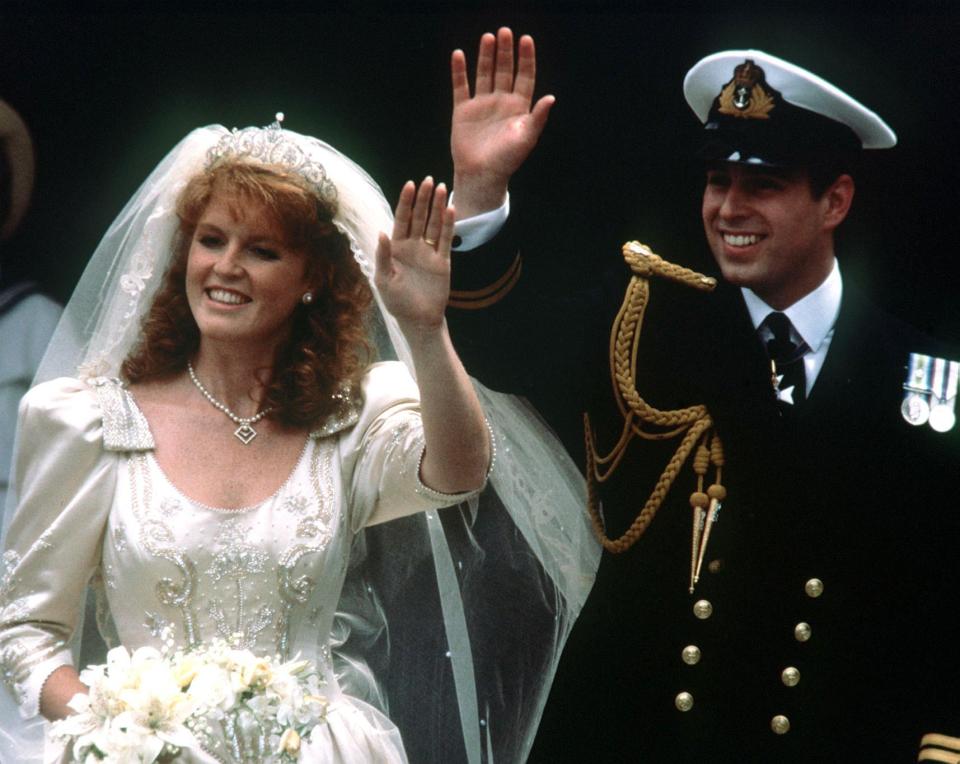  Fergie and Andrew married at Westminster Abbey in 1986