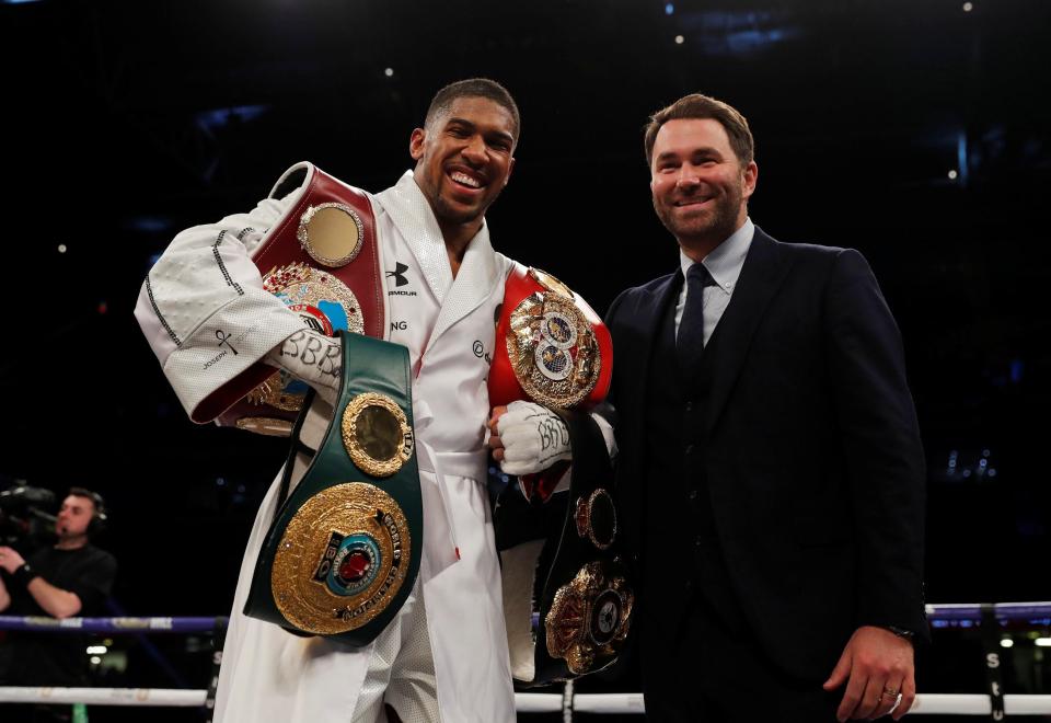  Hearn promotes unfied champion Joshua