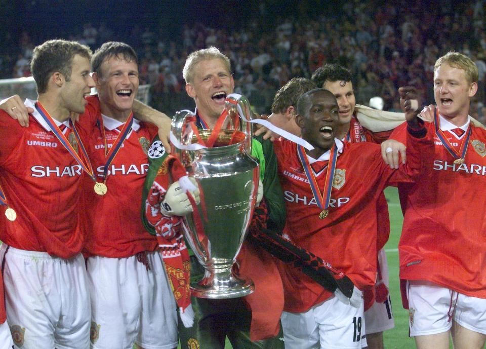  The 2-1 victory at the Nou Camp was the crowning achievement in United's record-breaking season