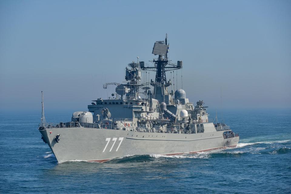 Russian frigates from its Black Sea fleet will also take part 