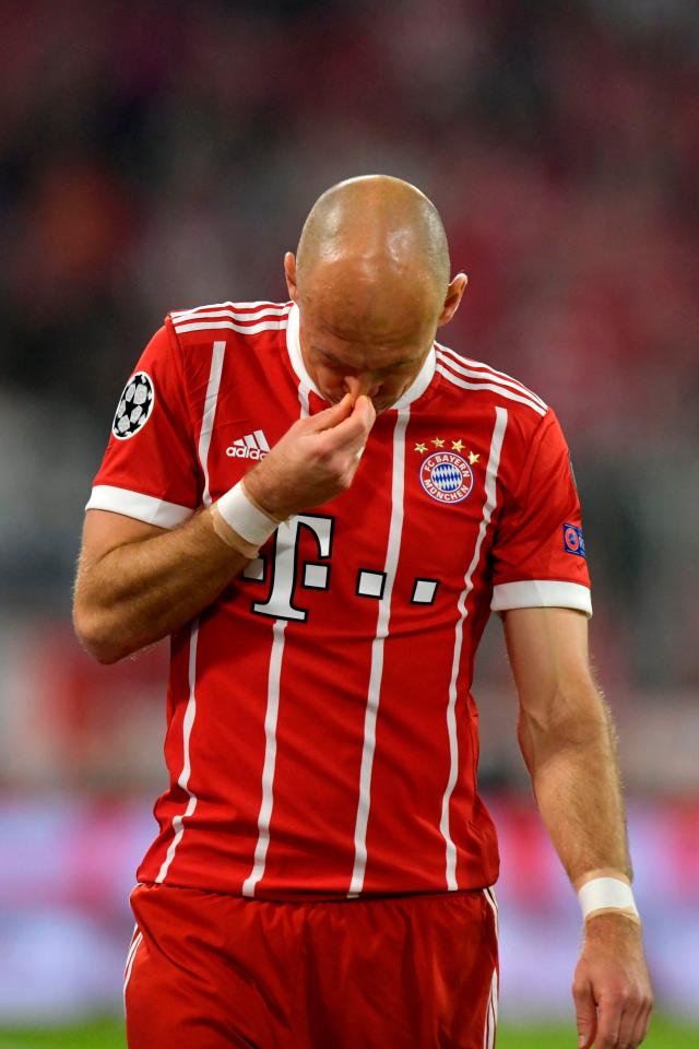  Robben's time at Bayern is coming to an end