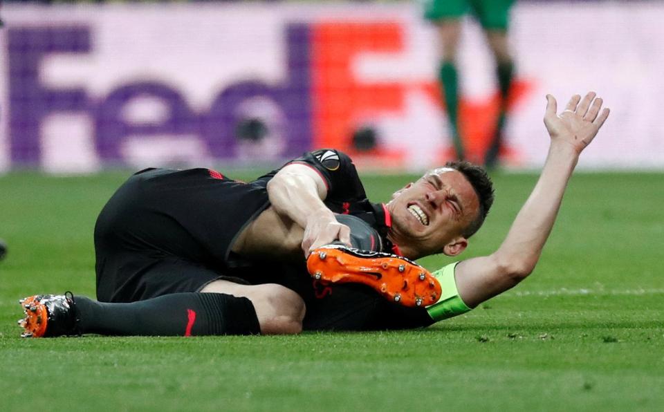  The skipper was injured in the semi-final defeat against Atletico Madrid