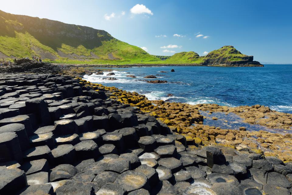  The Giant's Causeway's basalt columns are a dramatic sight