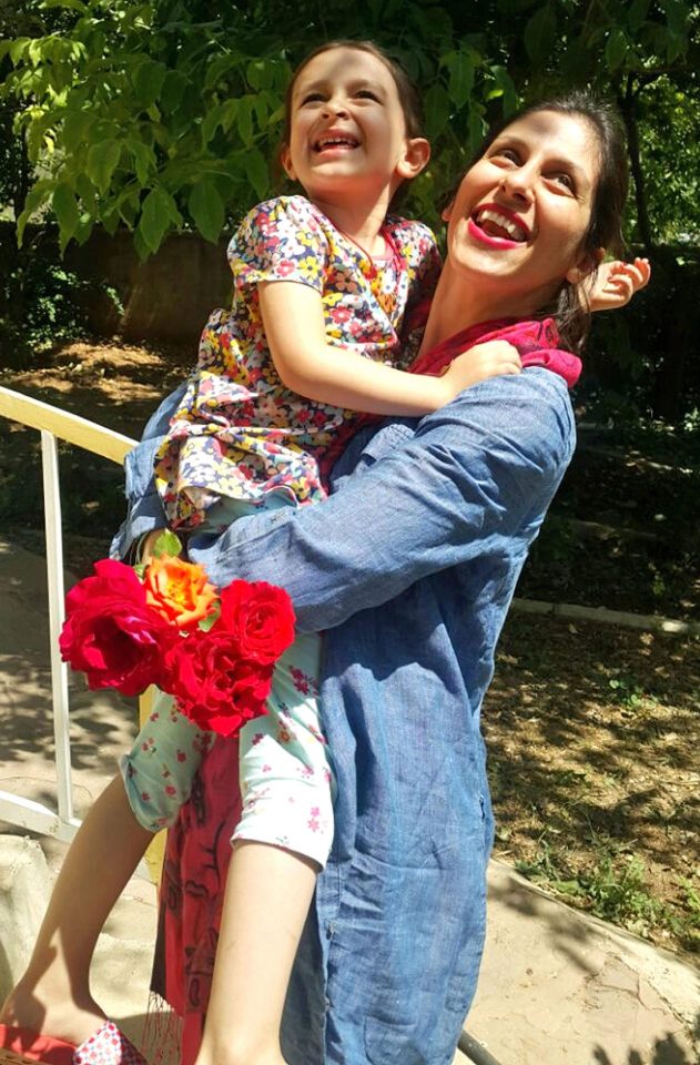  Nazanin Zhagari-Ratcliffe got to spend a few precious days with daughter Gabriella when she was granted temporary release from jail in Iran