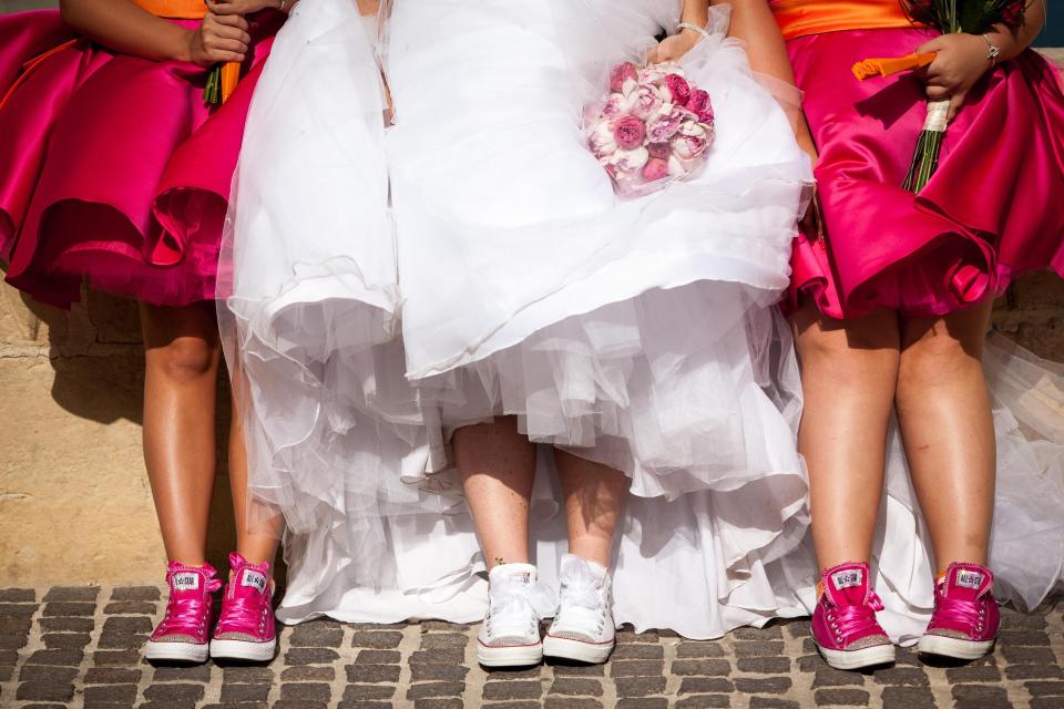  The woman hoped the two infants would be picked up before the reception along with her flowergirls