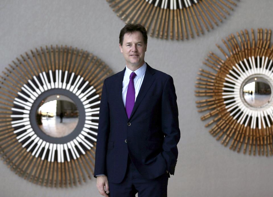  Mr Clegg has taken a detour with his career and is now the head of global affairs at Faceb0ok