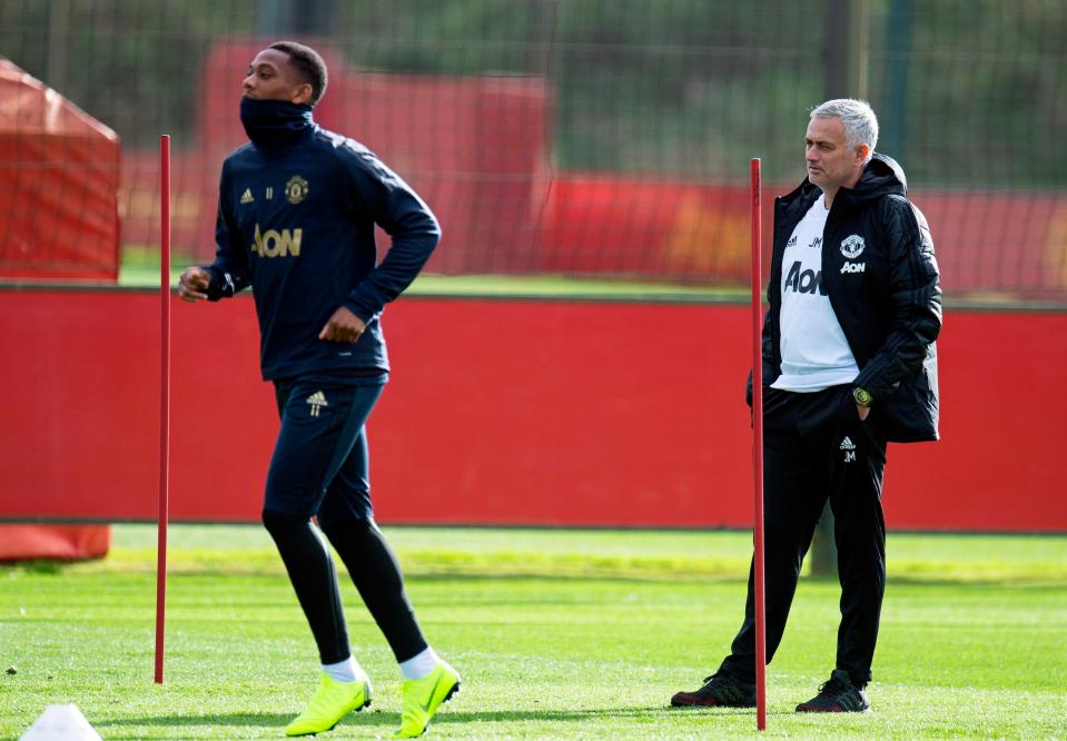  Mourinho has started Martial in nine league games this season