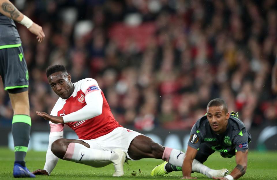  Welbeck suffered a serious ankle injury against Sporting in the Europa League