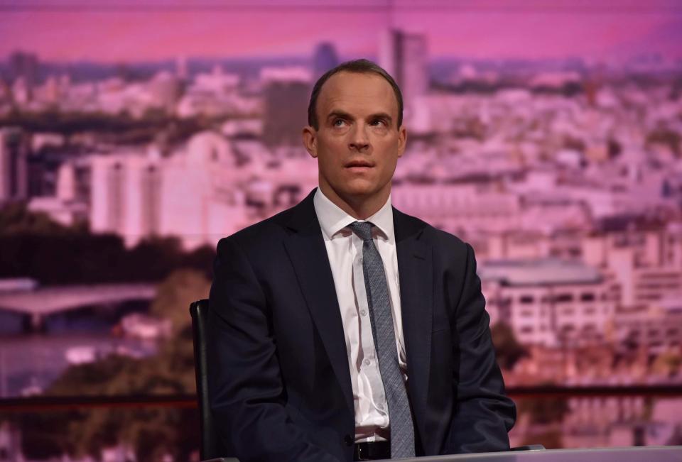  Dominic Raab has always said he would never rule out running either