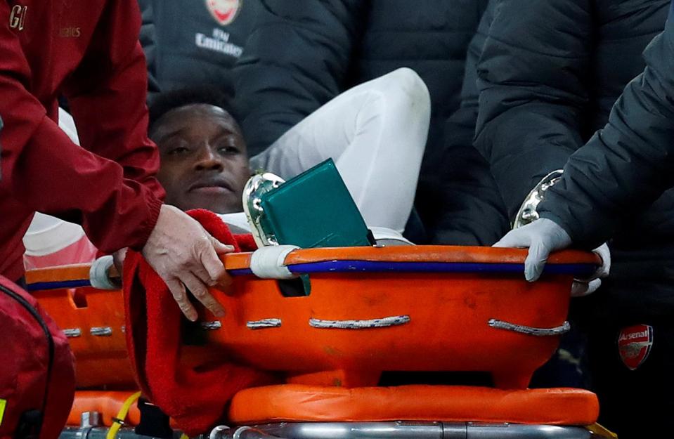  Danny Welbeck is thought to be out for the rest of the season after breaking his ankle