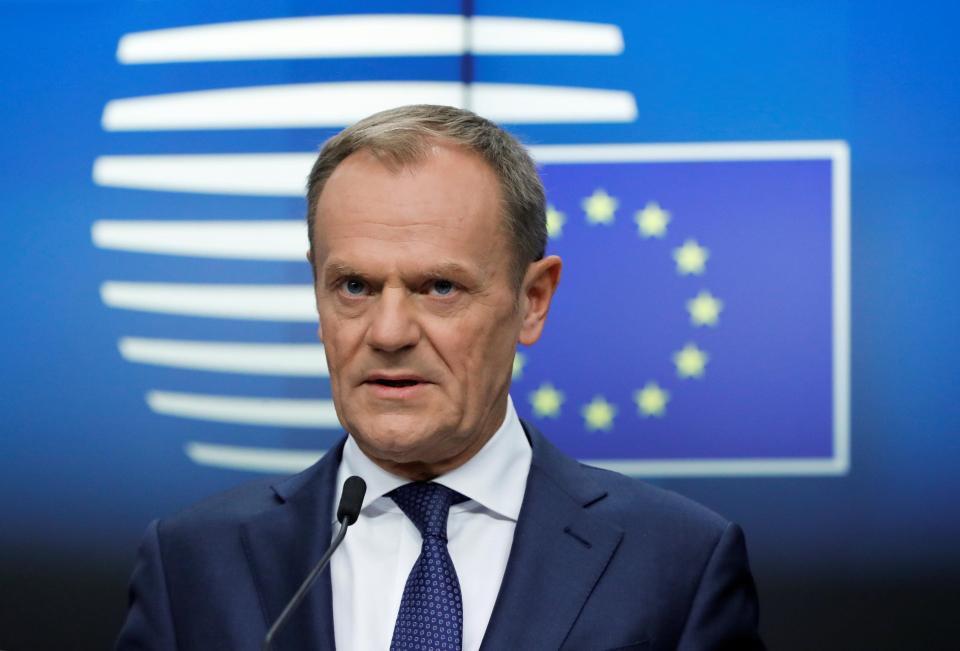  European Council president Donald Tusk said 'we will not renegotiate the deal'