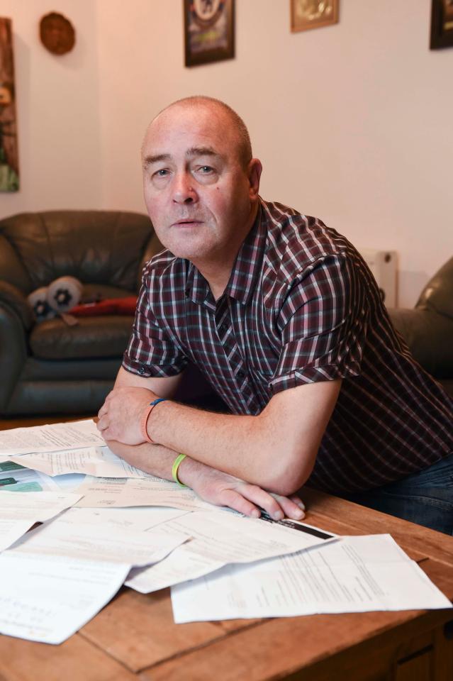  The dad-of-three tried to get a loan for a motorbike to help him when looking for work but was turned down