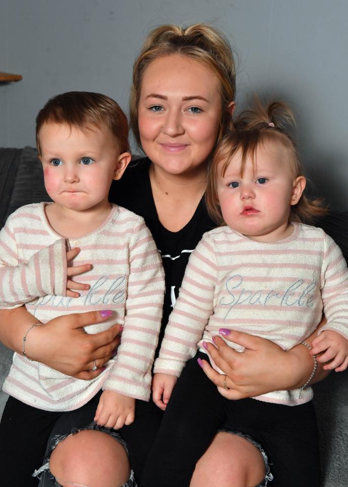  Elise Waugh with her 1-year-old Lexey and Darcy, 2 was unable to keep up with nursery bills after going on to Universal Credit