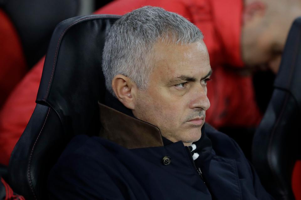  Jose Mourinho's side are seventh in the Premier League table after 14 games