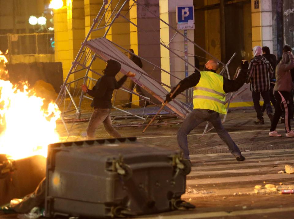  Rioters clashed with police at the start of the month