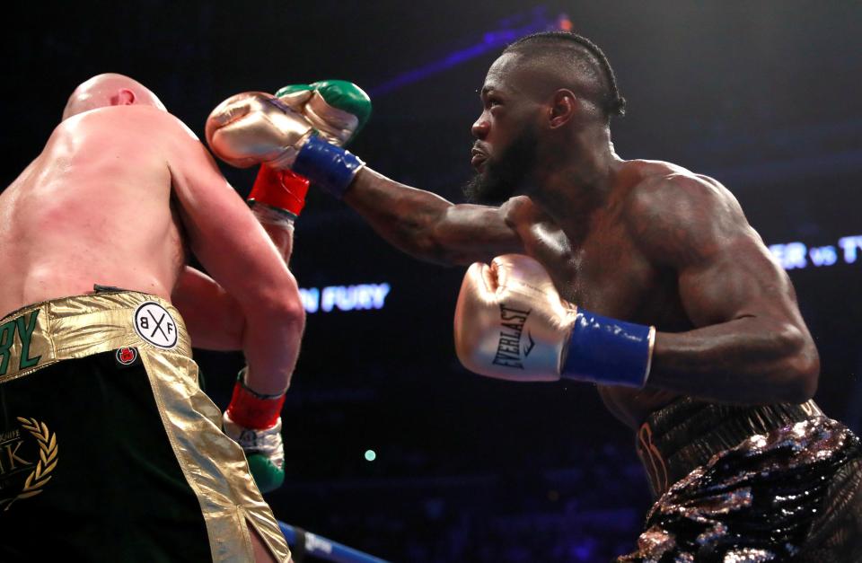 Deontay Wilder was largely frustrated by Tyson Fury in LA