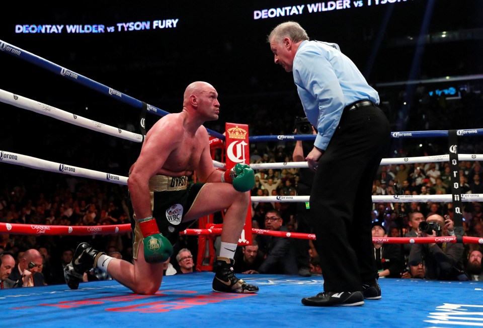 Tyson Fury showed amazing determination to twice get up off the canvas