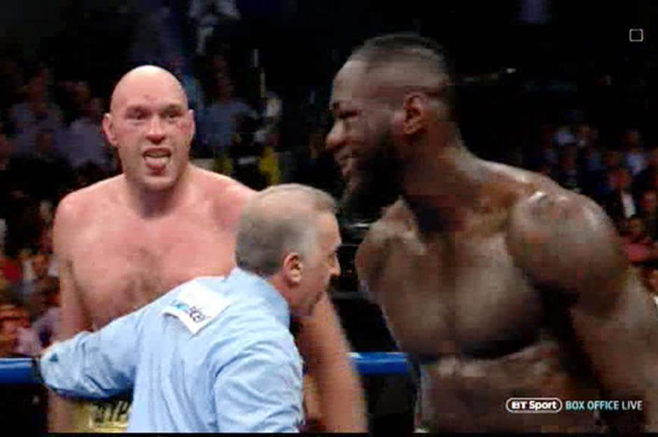 Tyson Fury was constantly taunting Deontay Wilder throughout the fight