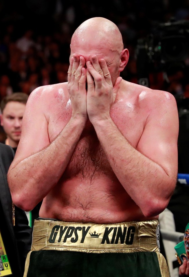 Tyson Fury is distraught after drawing with Deontay Wilder