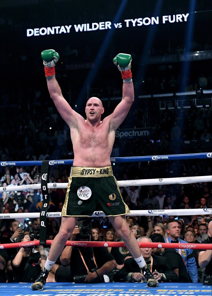 Tyson Fury amazingly got up after Deontay Wilder's final round knock down