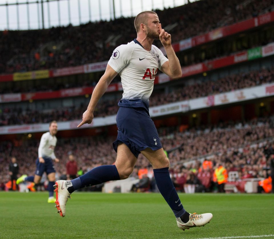  Chaos erupted after Eric Dier celebrated alongside the Arsenal subs