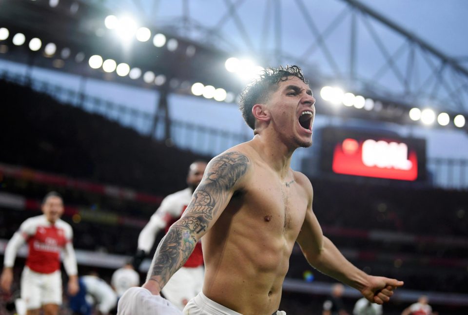  Lucas Torreira scored Arsenal's fourth goal to complete the comeback