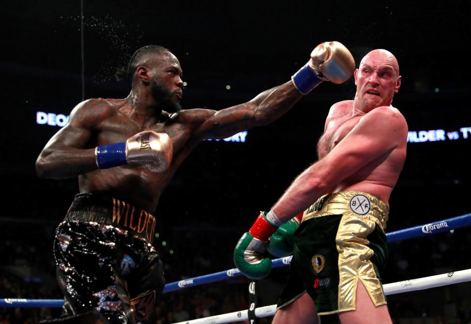  Fury widely dominated the bout apart from being knocked down in two rounds