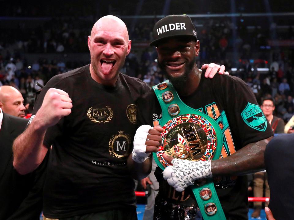  Wilder and Fury fought to a draw