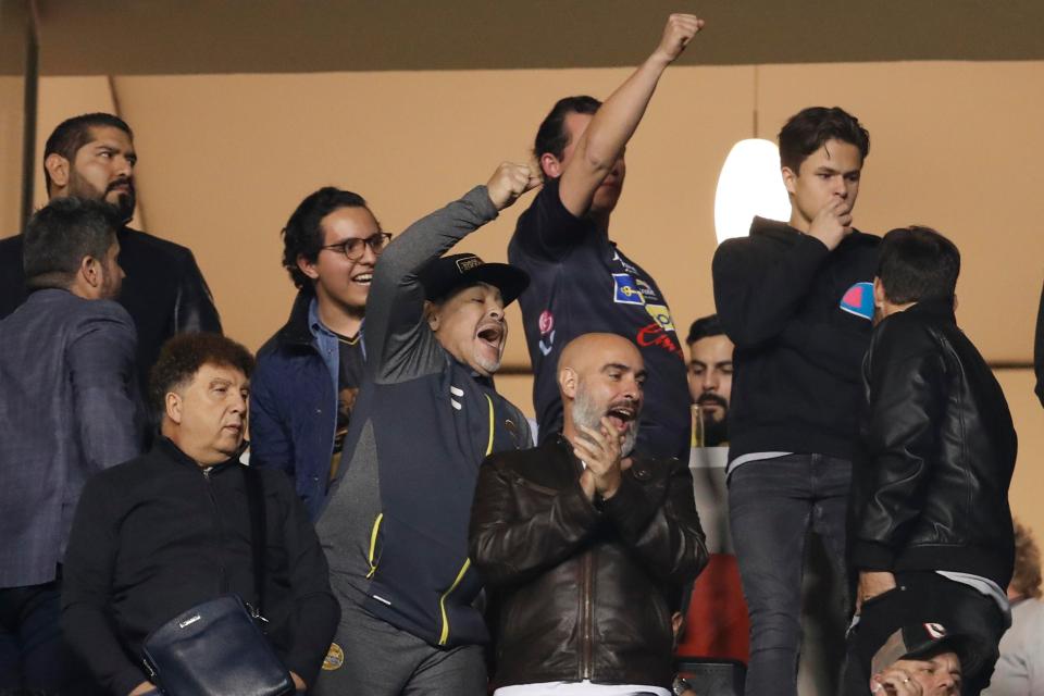 He was forced to sit in the stands after his touchline behaviour in the first leg