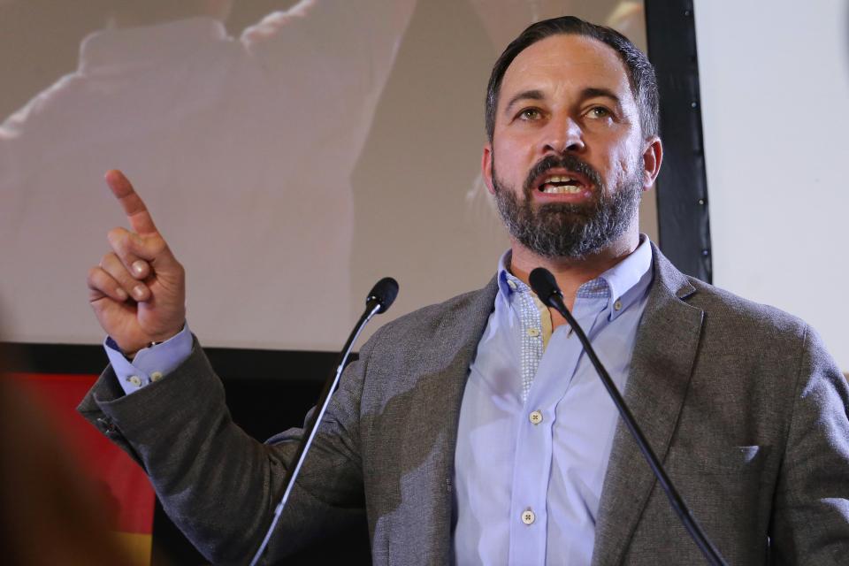  Far-right party Vox, led by Santiago Abascal, gained 12 seats and were able to enter a regional parliament for the first time