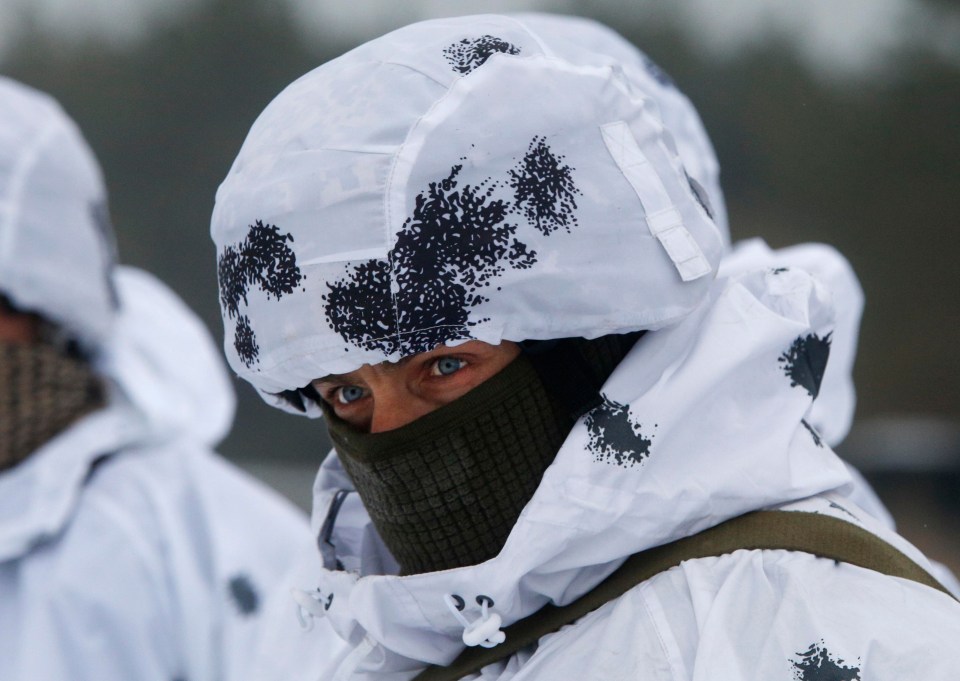 Cold War.... Should conflict break out, soldiers will be fighting in sub-zero temperatures 