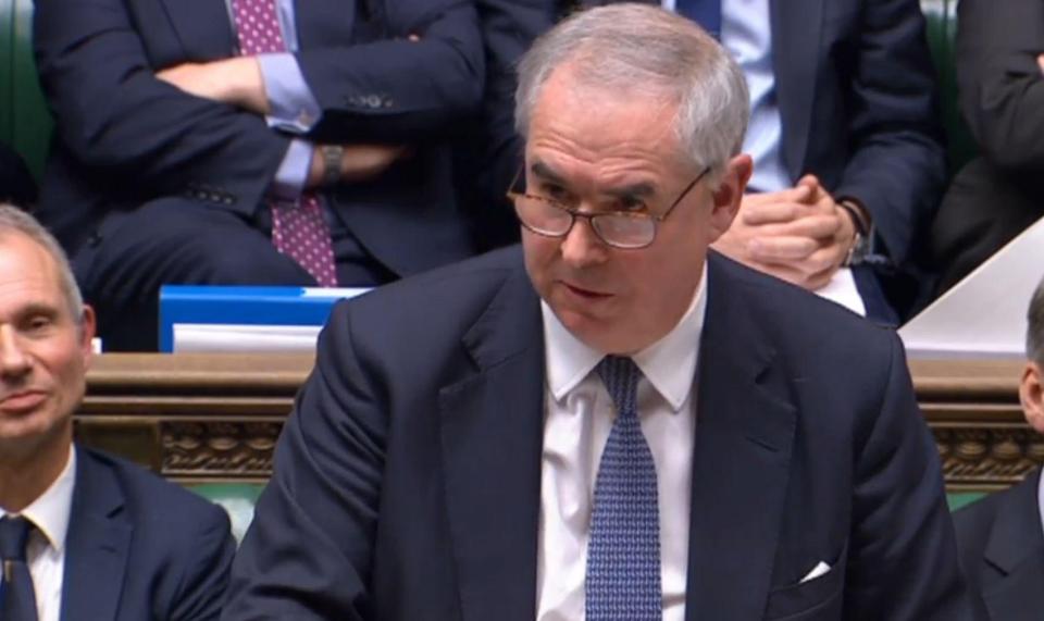  Attorney General Geoffrey Cox speaking in the House of Commons this afternoon