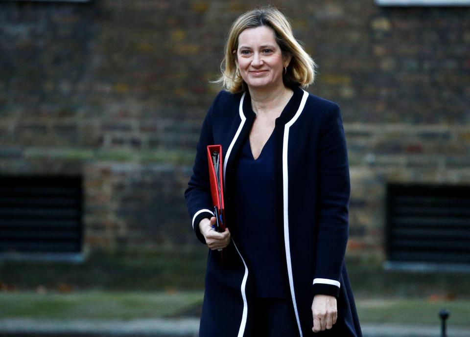  Amber Rudd has reaffirmed her support for the Prime Minister