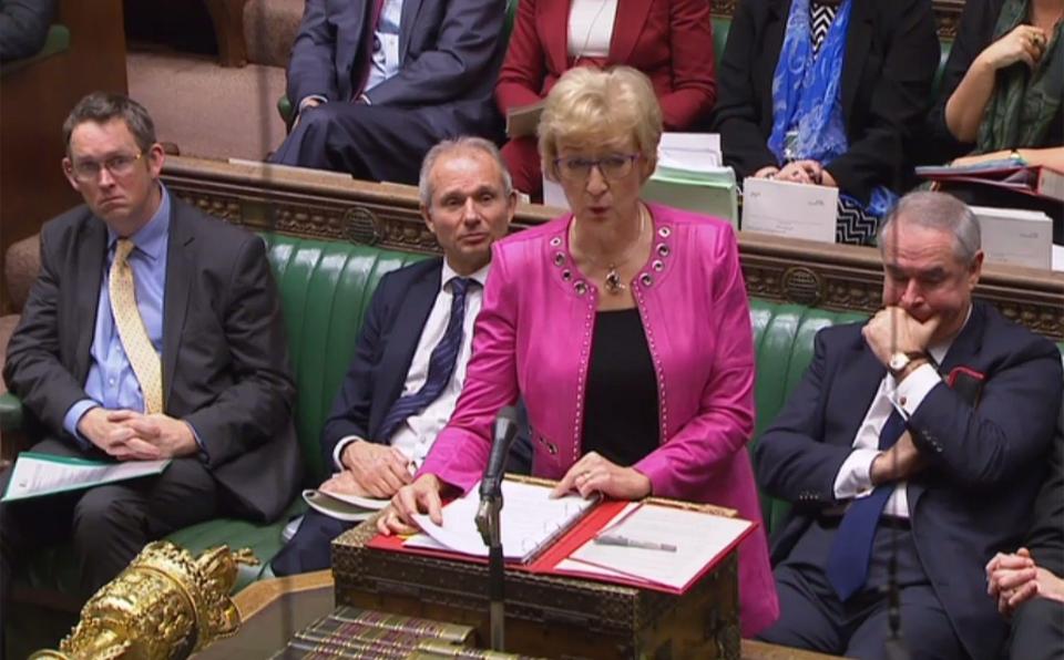  Andrea Leadsom said earlier ministers will publish all the advice on Brexit tomorrow