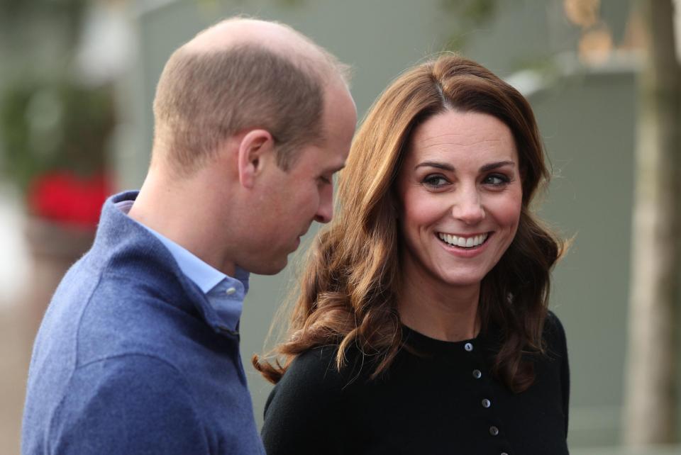  Kate beamed as she hosted the party with her husband the Duke of Cambridge