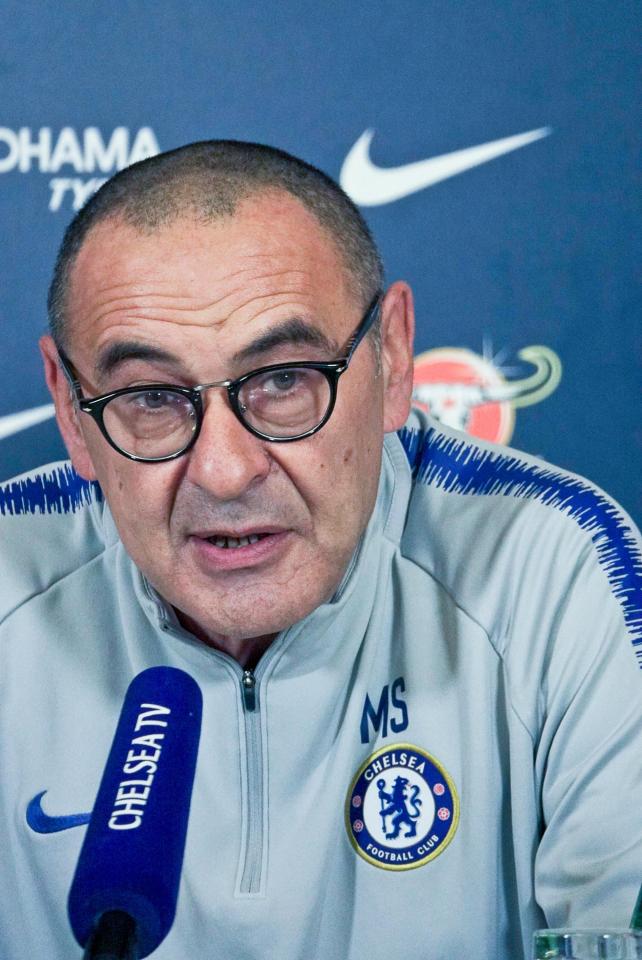 Maurizio Sarri is looking forward to a yappy Christmas this year