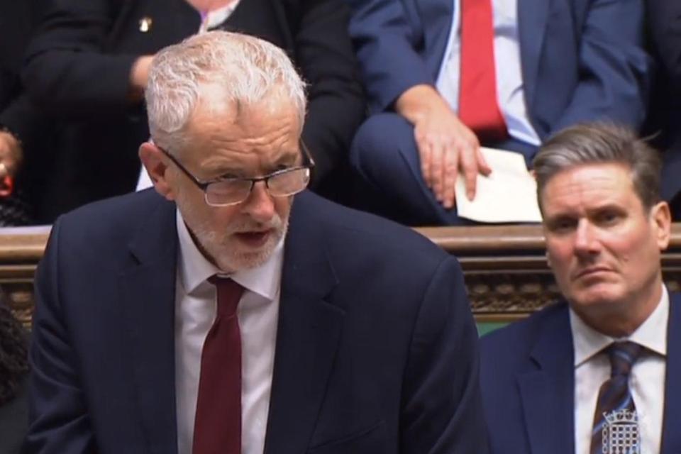  Labour leader Jeremy Corbyn said negotiations might have to be reopened