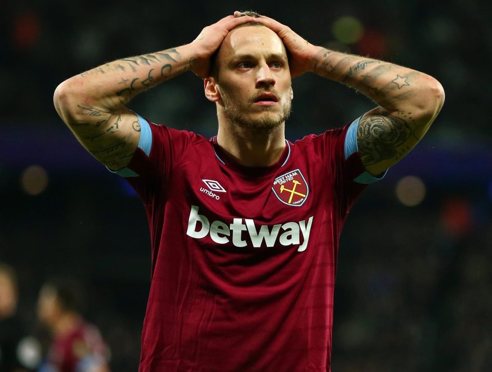 Marko Arnautovic had a dismal evening all round, as he rashly gave away a penalty for a clumsy foul on Junior Hoilett