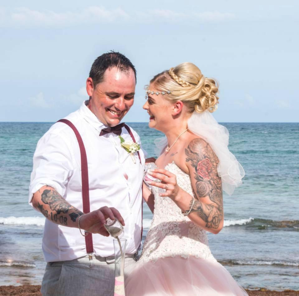  Andy and Meaghan had a lavish wedding in Cancun on June 3 but the bride ran off with another man just days later