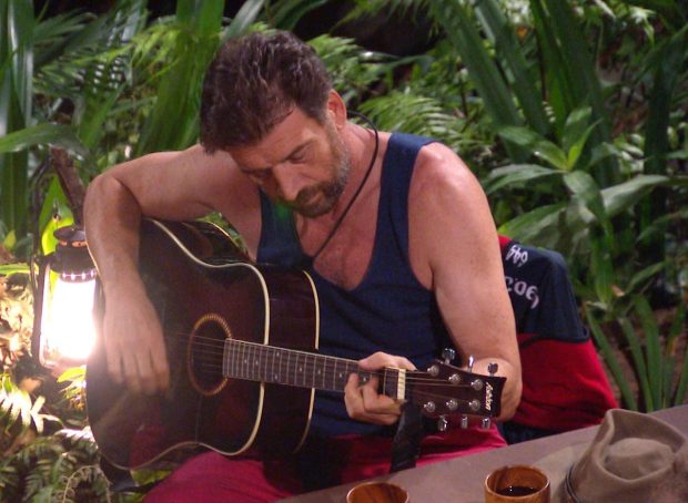 Nick Knowles treated his camp mates to a song on I'm A Celebrity